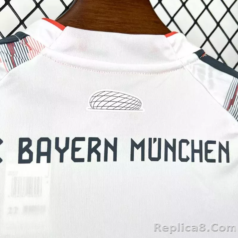 25-26 Bayern Munich Away Soccer Kids Kit Jersey+Shorts - detail