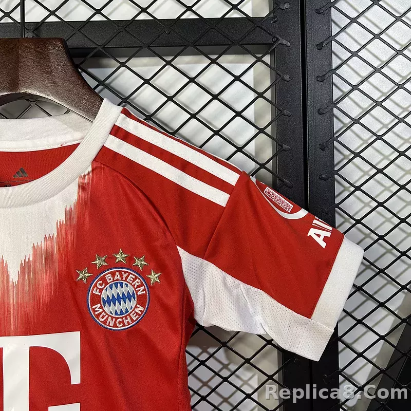 25-26 Bayern Munich Home Football Kids Kit Jersey+Shorts - detail