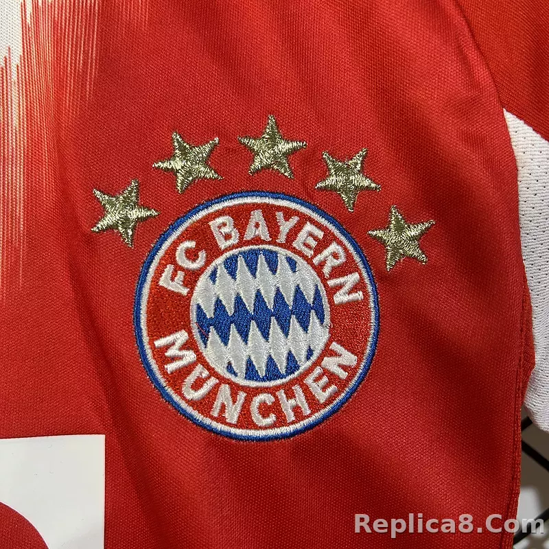25-26 Bayern Munich Home Football Kids Kit Jersey+Shorts - detail