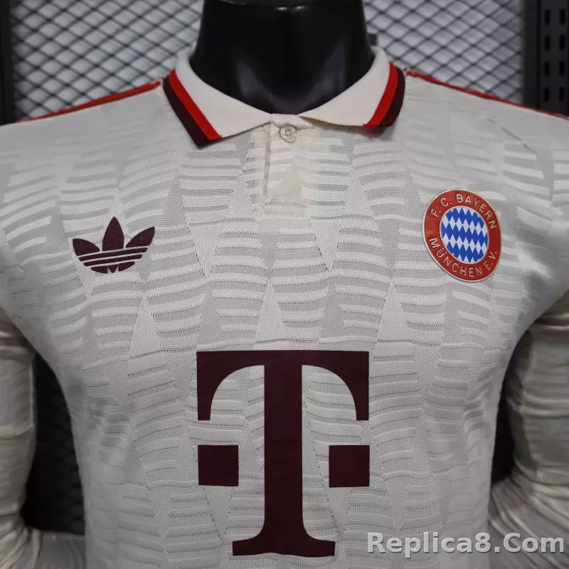 24-25 Bayern Munich Third Away Player Version Long Sleeve - detail