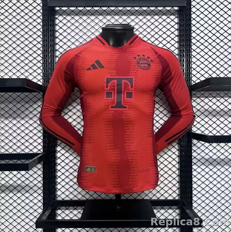 24-25 Bayern Munich Home Player Version Long Sleeve