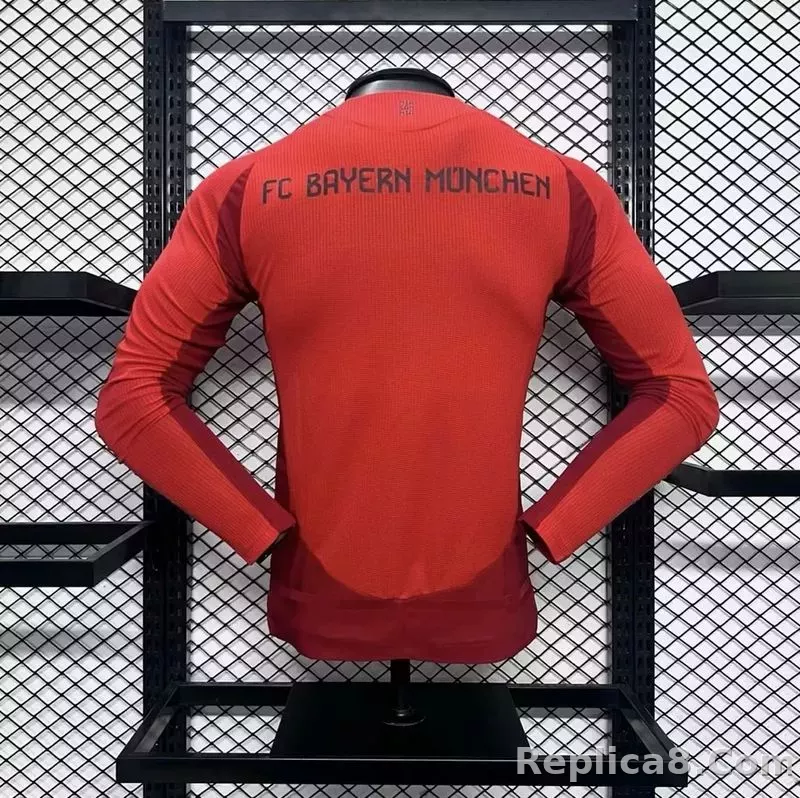 24-25 Bayern Munich Home Player Version Long Sleeve - detail