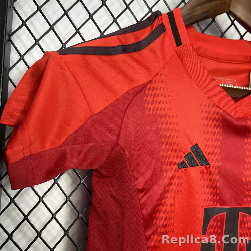24-25 Bayern Munich Home Soccer Kids Kit Jersey+Shorts - detail