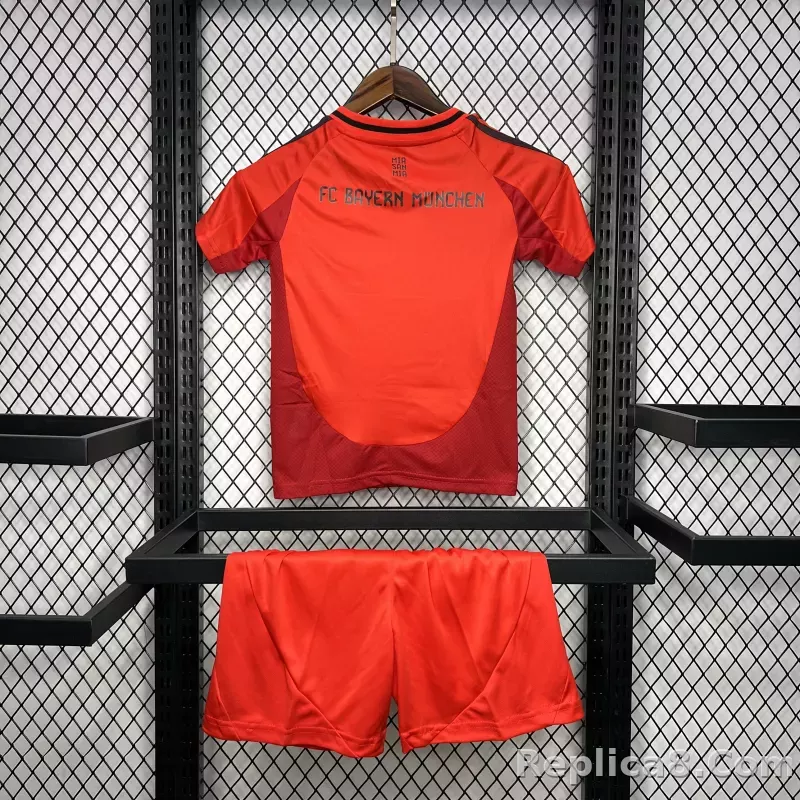 24-25 Bayern Munich Home Soccer Kids Kit Jersey+Shorts - detail