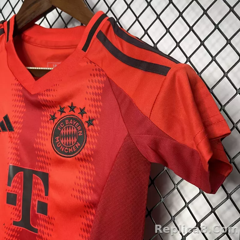 24-25 Bayern Munich Home Soccer Kids Kit Jersey+Shorts - detail