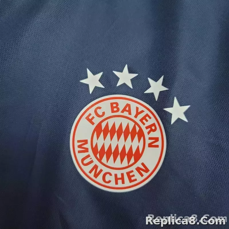 2021 Windbreaker Football Jersey Bayern Munich Royal Blue 1:1 Thai Quality - detail