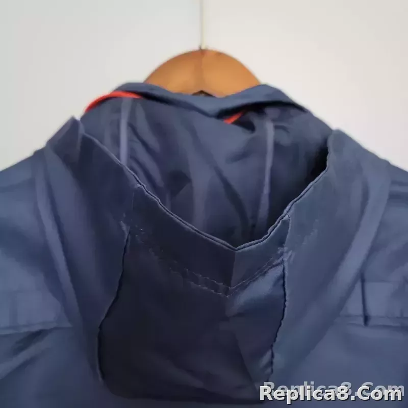 2021 Windbreaker Football Jersey Bayern Munich Royal Blue 1:1 Thai Quality - detail