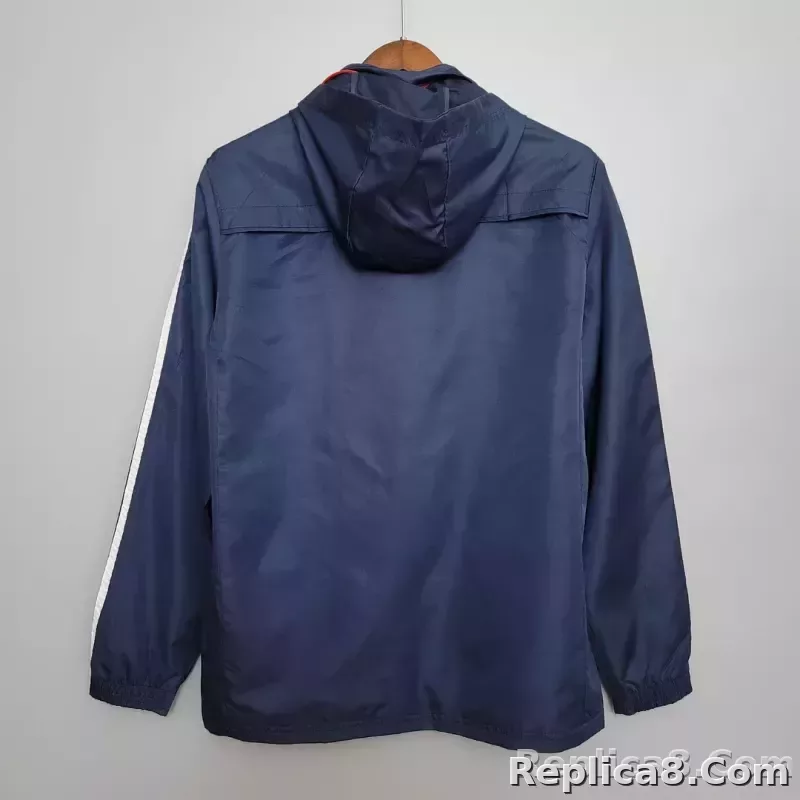 2021 Windbreaker Football Jersey Bayern Munich Royal Blue 1:1 Thai Quality - detail