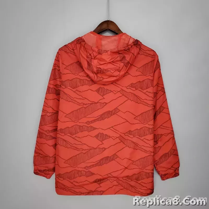 2021/2022 Windbreaker Football Jersey Bayern Munich Red 1:1 Thai Quality - detail