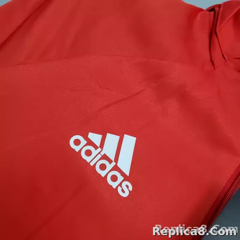 2021 Windbreaker Football Jersey Bayern Munich Red 1:1 Thai Quality - detail