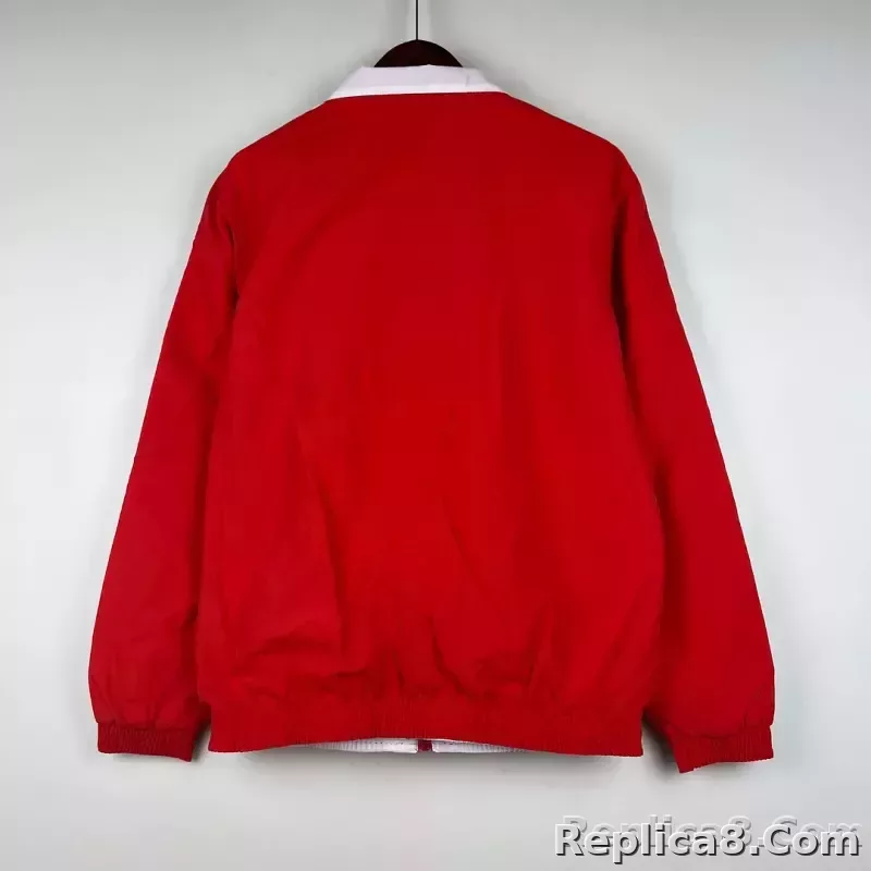 2023-2024 Bayern Munich Reversible Windbreaker （Red-white）Soccer Jersey 1:1 Thai Quality - detail