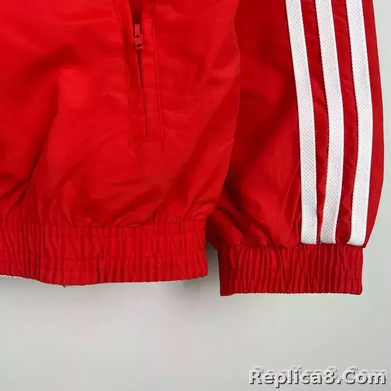 2023-2024 Bayern Munich Reversible Windbreaker （Red-white）Soccer Jersey 1:1 Thai Quality - detail