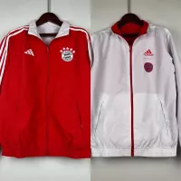 2023-2024 Bayern Munich Reversible Windbreaker （Red-white）Soccer Jersey 1:1 Thai Quality - view 13