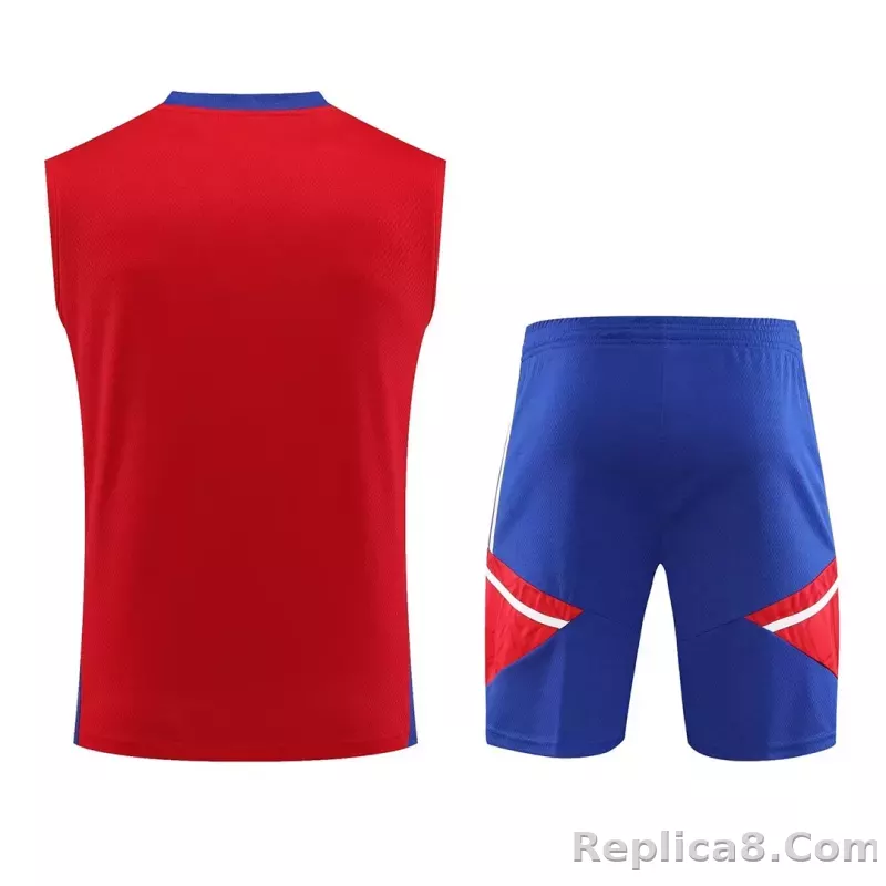 Bayern Munich Sleeveless Training Kit Red 2023/24 - detail