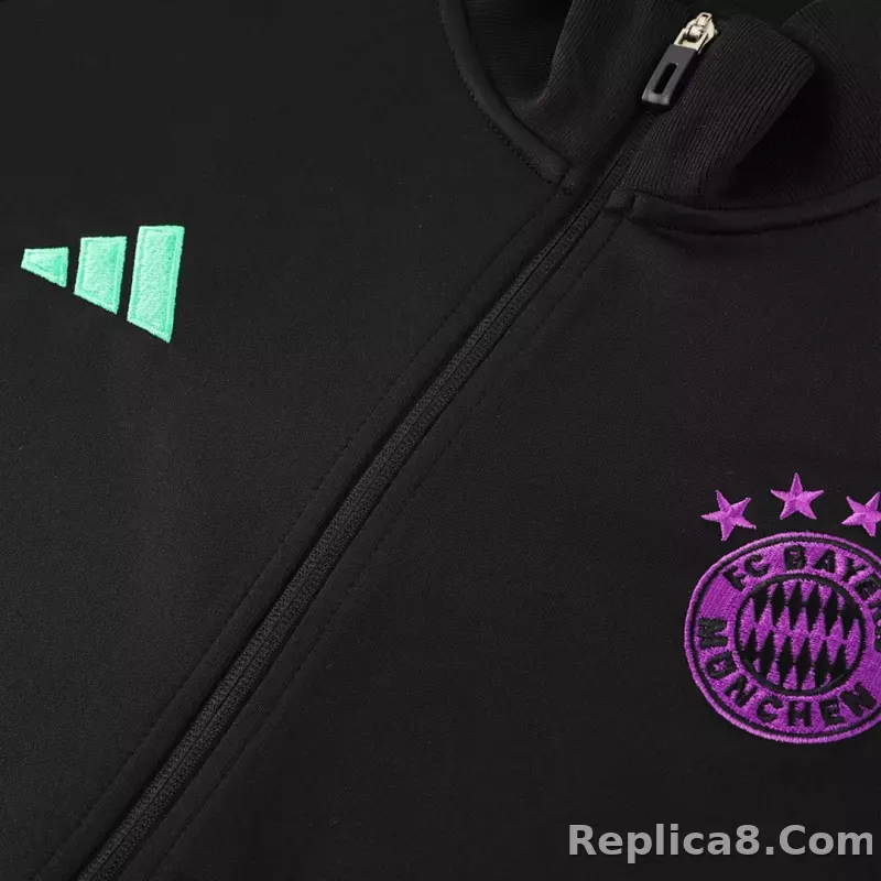 Bayern Munich Training Kit (Jacket+Pants) Black 2023/24 - detail