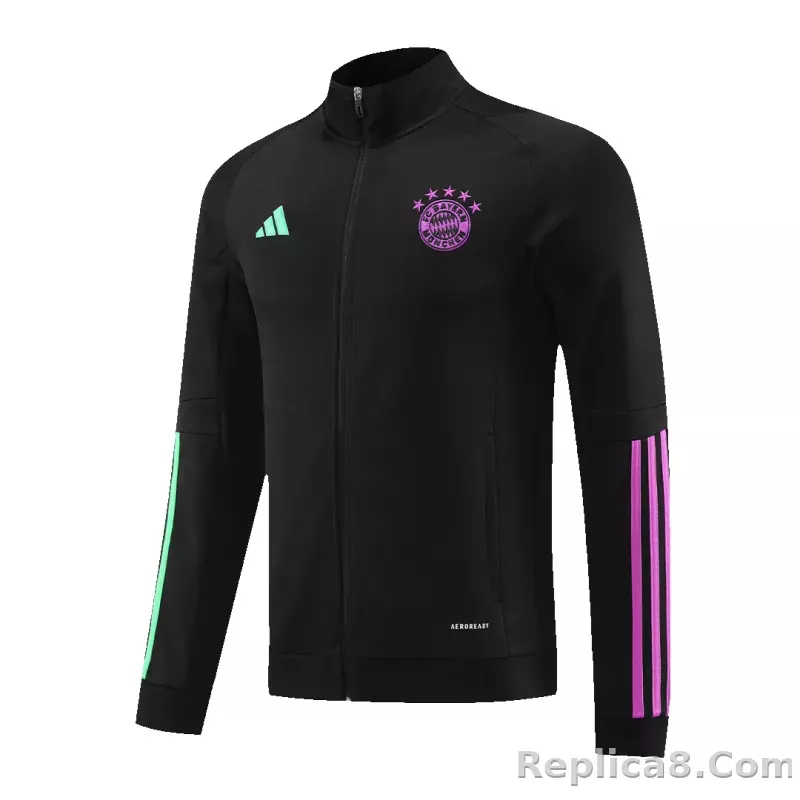 Bayern Munich Training Kit (Jacket+Pants) Black 2023/24 - detail