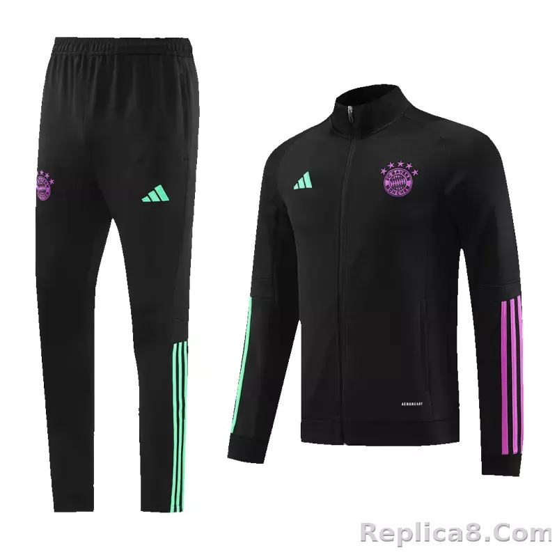 Bayern Munich Training Kit (Jacket+Pants) Black 2023/24 - detail
