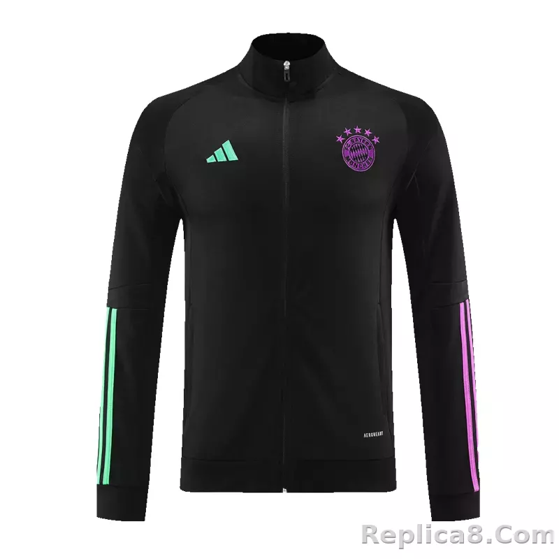 Bayern Munich Training Kit (Jacket+Pants) Black 2023/24 - detail