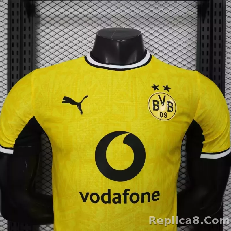 26-27 Borussia Dortmund Home Soccer Jersey Player Version - detail