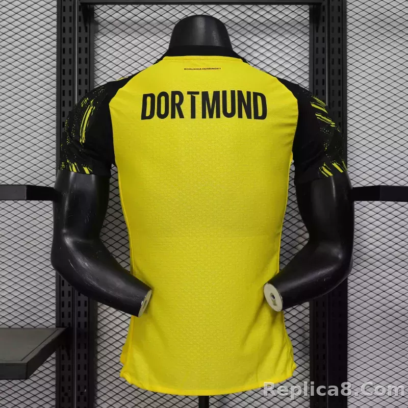 25-26 Borussia Dortmund Home Soccer Jersey Player Version - detail