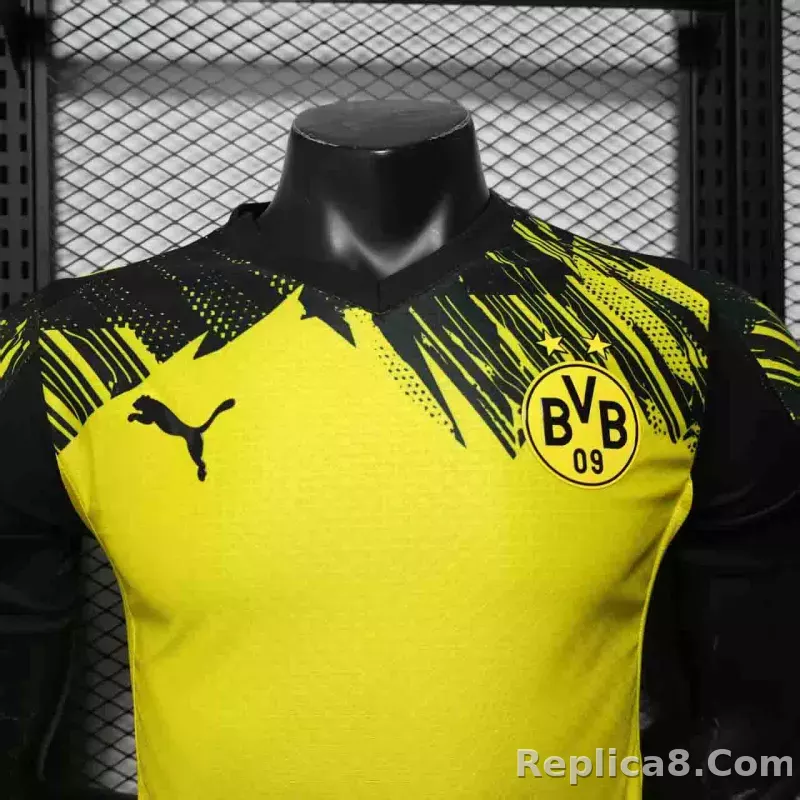 25-26 Borussia Dortmund Home Soccer Jersey Player Version - detail