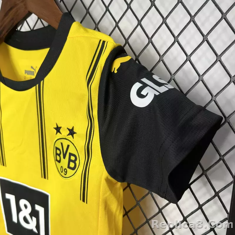 24-25 Borussia Dortmund Home Kids Kit Jersey+Shorts - detail