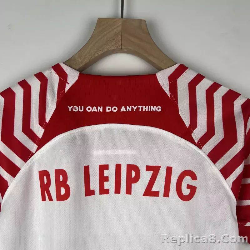 23-24 RB Leipzig Home Kids Kit Jersey+Shorts - detail