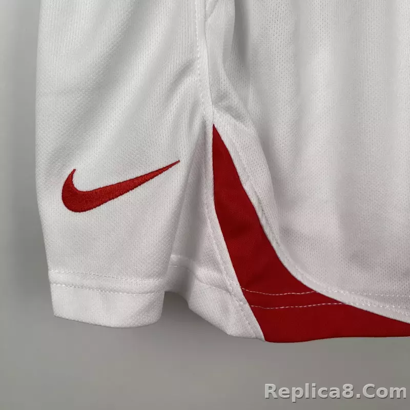 23-24 RB Leipzig Home Kids Kit Jersey+Shorts - detail