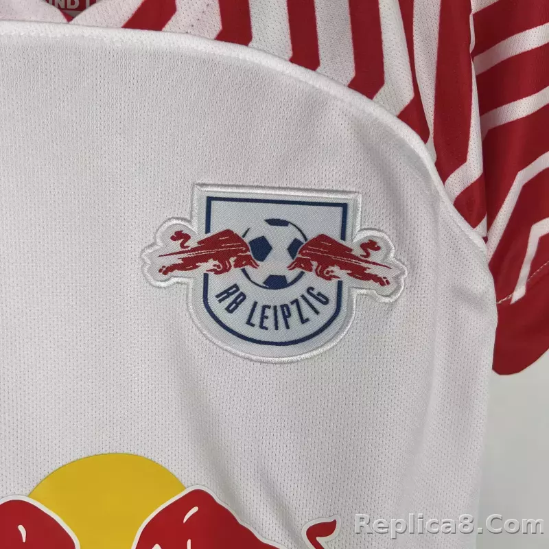 23-24 RB Leipzig Home Kids Kit Jersey+Shorts - detail