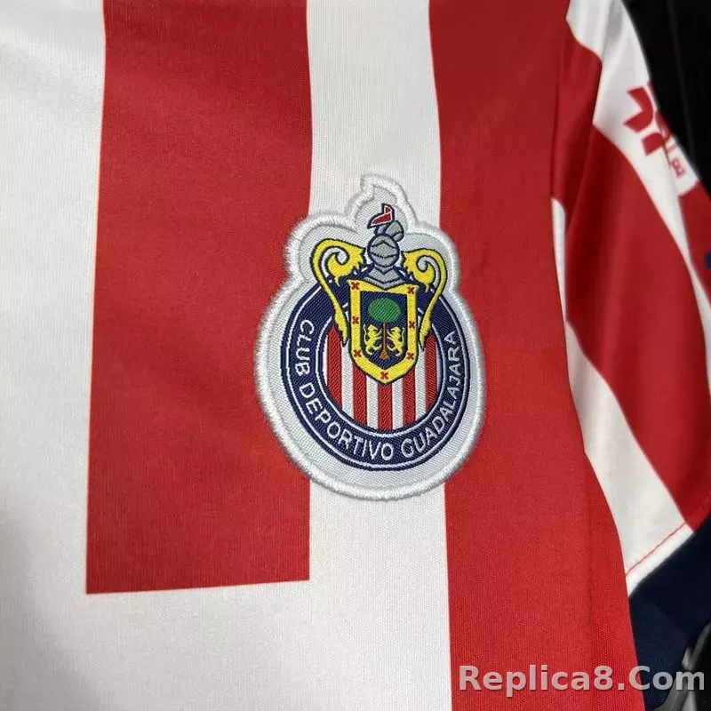 24-25 Chivas  Home Soccer Kids kit Jersey+Shorts - detail