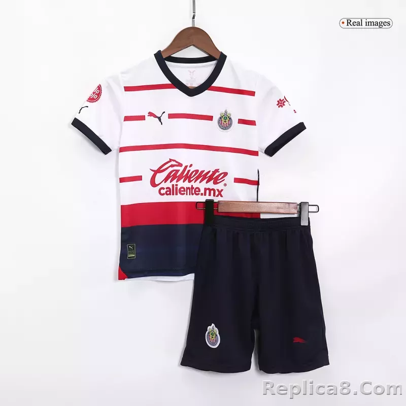 23-24 Chivas  Away Kids Kit Jersey+Shorts