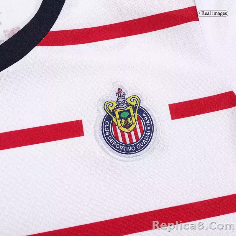 23-24 Chivas  Away Kids Kit Jersey+Shorts - detail
