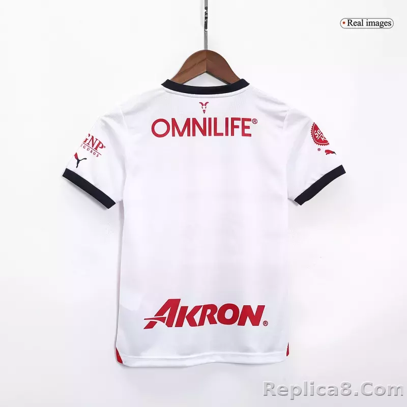 23-24 Chivas  Away Kids Kit Jersey+Shorts - detail