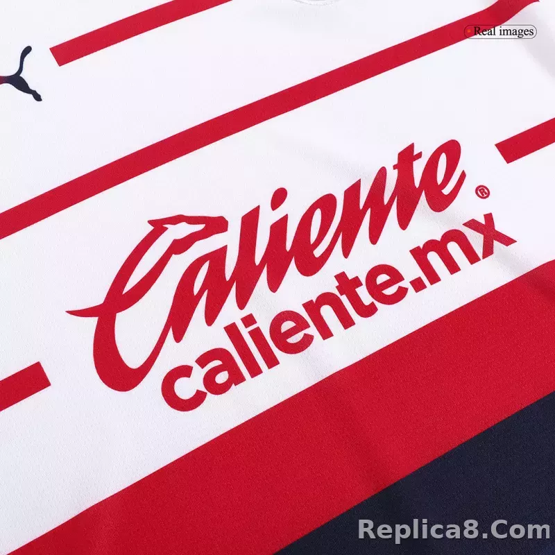 23-24 Chivas  Away Kids Kit Jersey+Shorts - detail