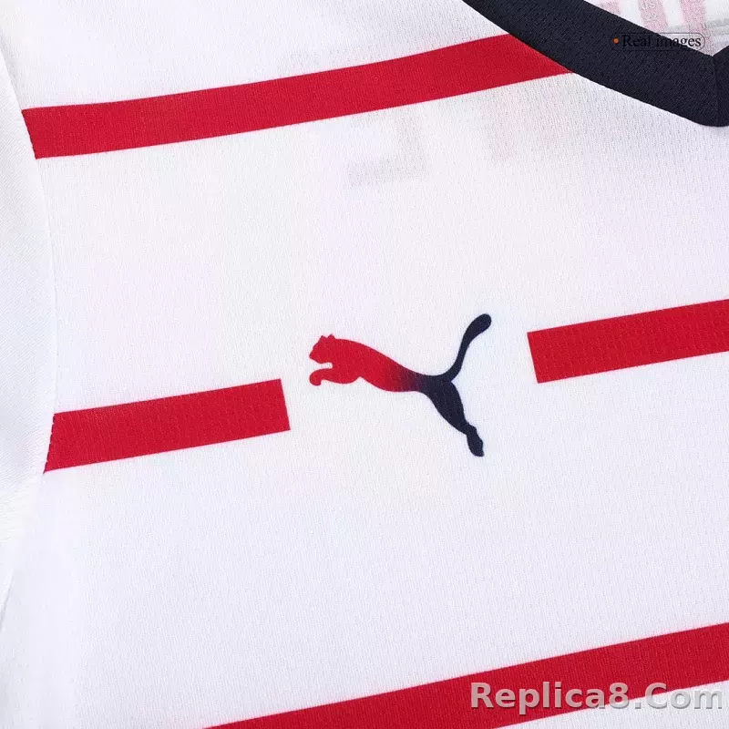 23-24 Chivas  Away Kids Kit Jersey+Shorts - detail