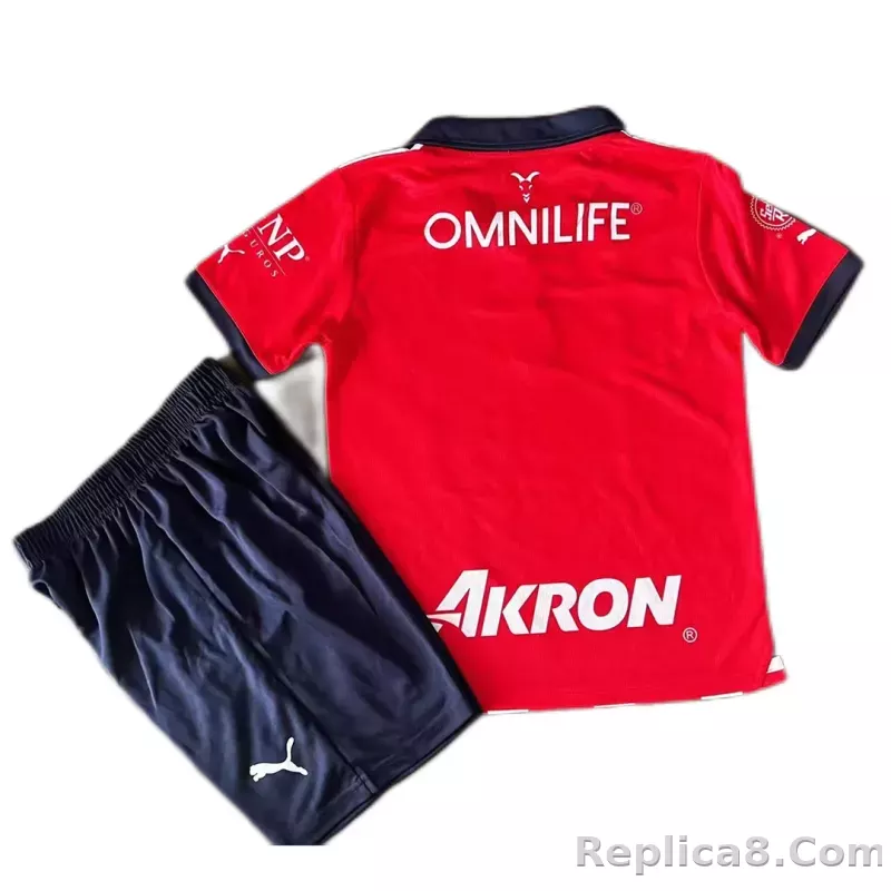 23-24 Chivas  Home Kids Kit Jersey+Shorts - detail