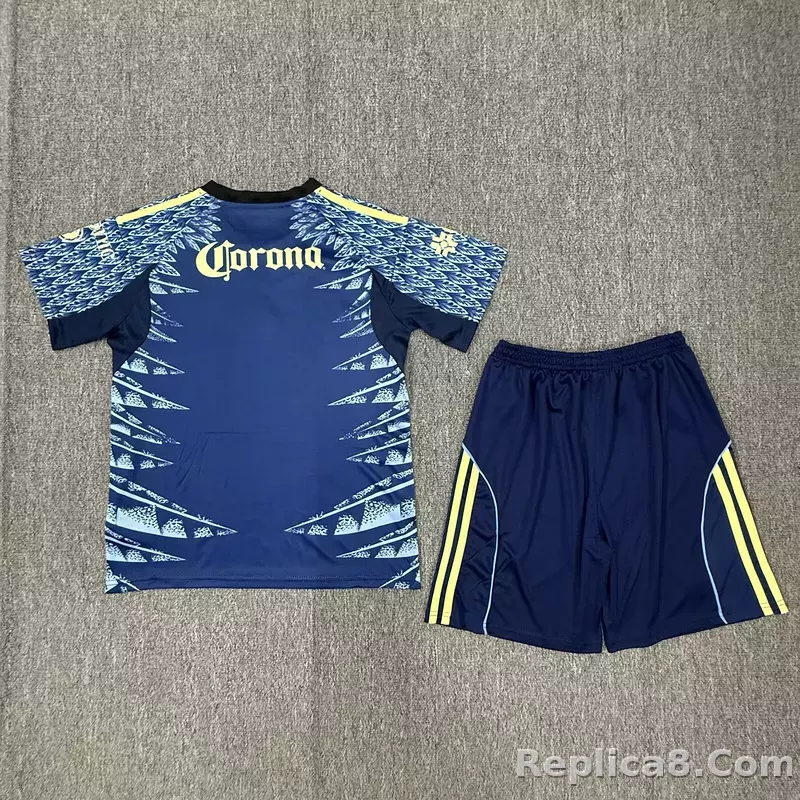 25-26 Club America  Away Soccer Kids Kit Jersey+Shorts - detail