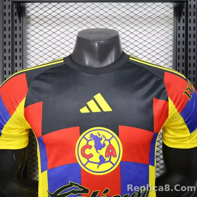 25-26 Club America  Home Soccer Jersey Player Version - detail
