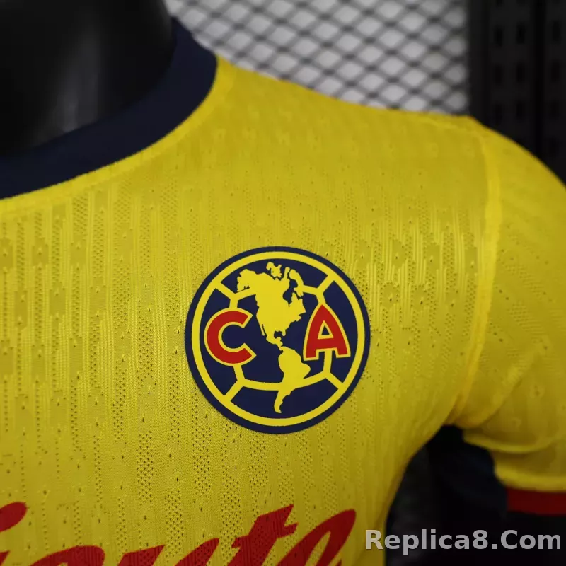 24-25 Club America  Home Soccer Jersey Player Version - detail