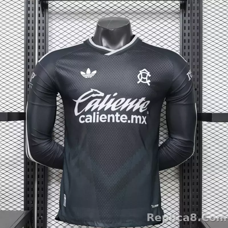 25-26 Club America Home Soccer Jersey Player Version Long Sleeve - detail