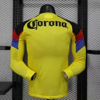 25-26 Club America Home Soccer Jersey Player Version Long Sleeve - view 4