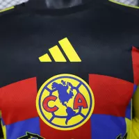 25-26 Club America Home Soccer Jersey Player Version Long Sleeve - view 5