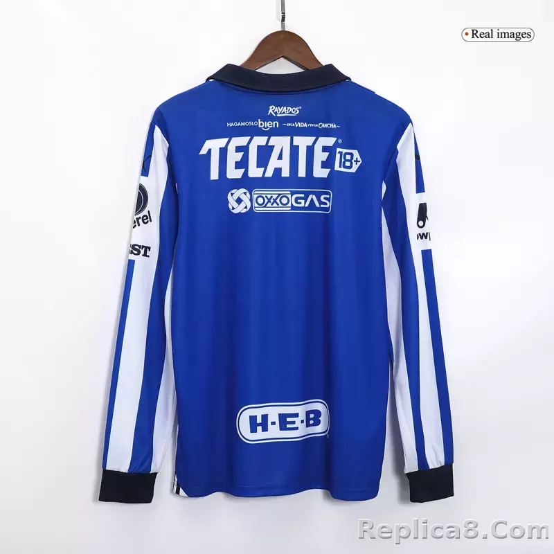 23-24 Monterrey Home Jersey Long Sleeve Fan Version - detail