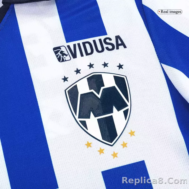 23-24 Monterrey Home Jersey Long Sleeve Fan Version - detail