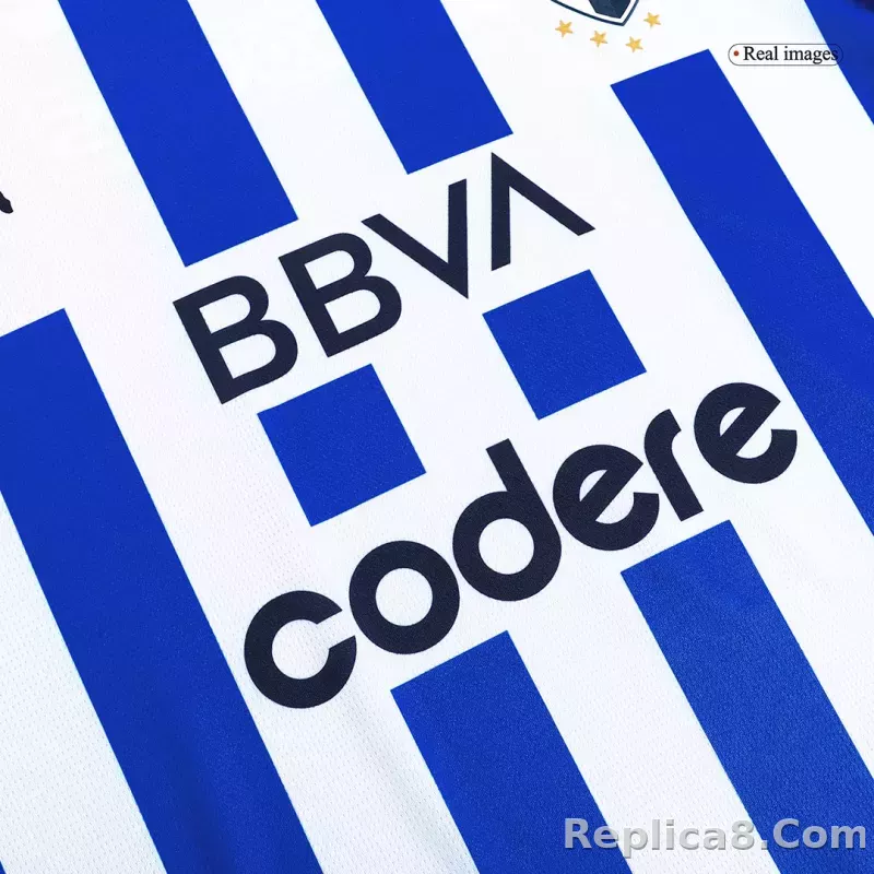 23-24 Monterrey Home Jersey Long Sleeve Fan Version - detail