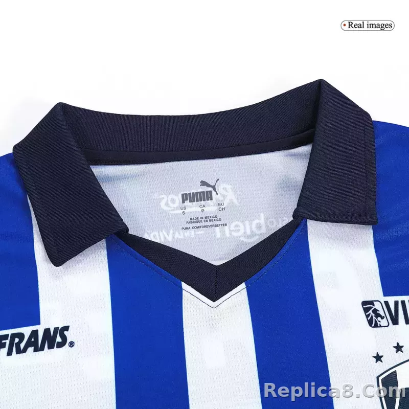 23-24 Monterrey Home Jersey Long Sleeve Fan Version - detail