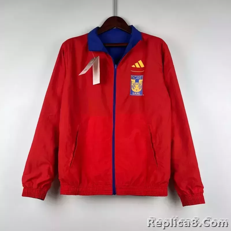 2023/2024 Tigres Reversible Windbreaker（Blue-red）Soccer Jersey 1:1 Thai Quality - detail