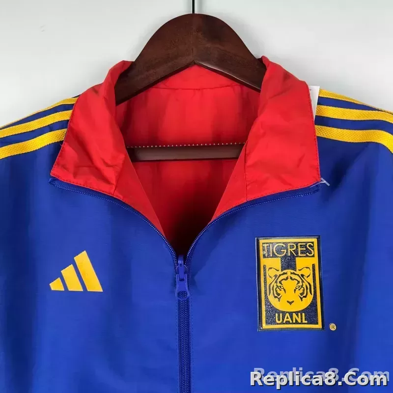 2023/2024 Tigres Reversible Windbreaker（Blue-red）Soccer Jersey 1:1 Thai Quality - detail