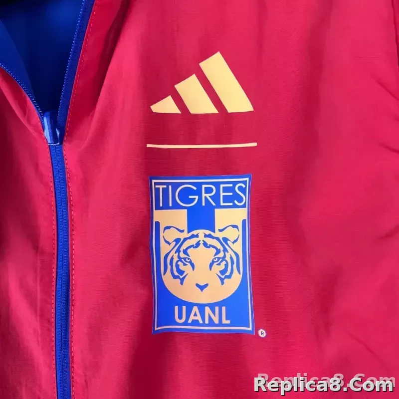 2023/2024 Tigres Reversible Windbreaker（Blue-red）Soccer Jersey 1:1 Thai Quality - detail