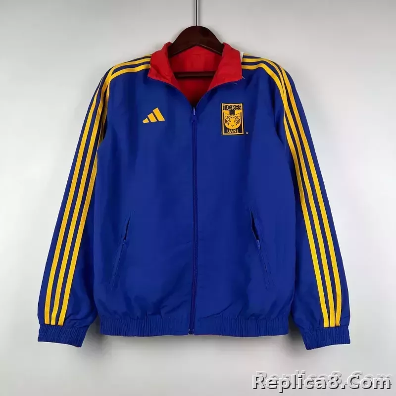 2023/2024 Tigres Reversible Windbreaker（Blue-red）Soccer Jersey 1:1 Thai Quality - detail